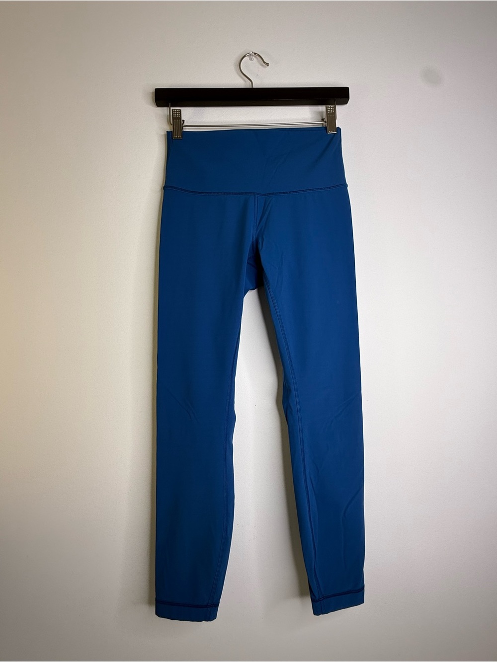 lululemon athletica Bright Blue Top with Silver Logo